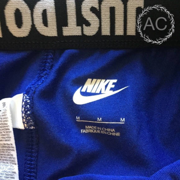 Nike Blue Cotton Leggings - Picture 5 of 5